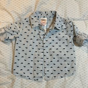 Button down shirt with whales